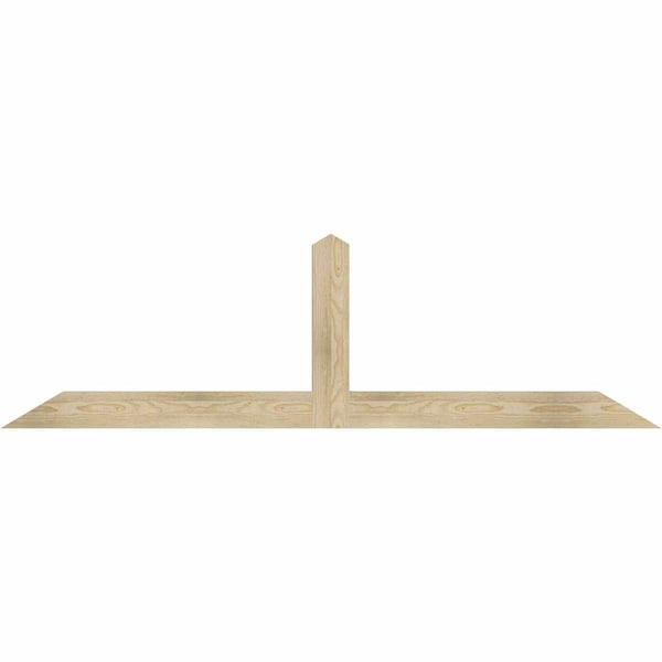 Ekena Millwork Portland Rough Sawn Timber Gable Bracket, Douglas Fir, 72"W x 21"H x 2"D x 4"F, 7/12 Pitch GBW072X21X0204POR00RDF - main